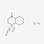 4-Quinolinol, 4-ethynyldecahydro-1-methyl-, hydrochloride