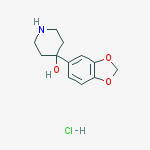 4-Piperidinol, 4-(1,3-benzodioxol-5-yl)-, hydrochloride