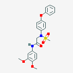 N-(3,4-DIMETHOXYPHENYL)-2-[METHYLSULFONYL-(4-PHENOXYPHENYL)AMINO]ACETAMIDE
