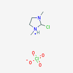 1H-Imidazolium, 2-chloro-4,5-dihydro-1,3-dimethyl-, perchlorate