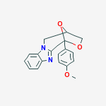 1,4-EPOXY-1H,3H-(1,4)OXAZEPINO[4,3-A]BENZO[D]IMIDAZOLE,4,5-DIHYDRO-1-(4-METHOXYPHENYL)-