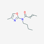 2-Butenamide, N-butyl-N-(4-methyl-2-oxazolyl)-