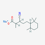 sodium 3-cyano-2-methyl-5-(2,2,6-trimethylcyclohexyl)pentanoate