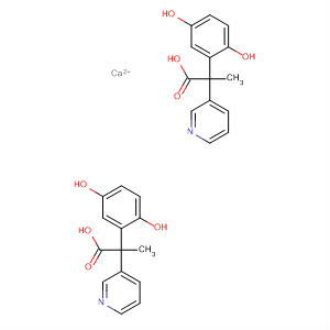 3-Pyridineacetic acid, 6-(4-hydroxyphenoxy)-a-methyl-, calcium salt(2:1)