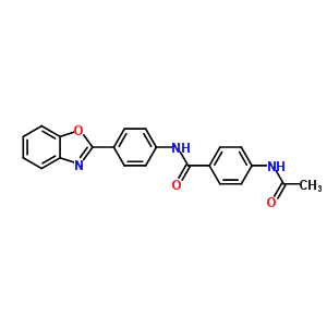 4-(acetylamino)-N-[4-(1,3-benzoxazol-2-yl)phenyl]benzamide