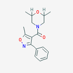 2,6-dimethyl-4-[(5-methyl-3-phenylisoxazol-4-yl)carbonyl]morpholine