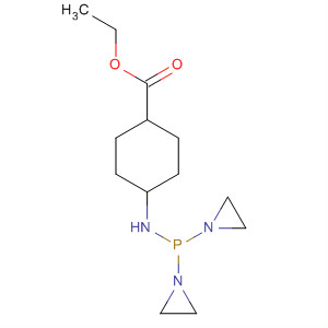 Cyclohexanecarboxylic acid, 4-[[bis(1-aziridinyl)phosphinyl]amino]-,ethyl ester, cis-