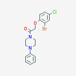 2-(2-bromo-4-chlorophenoxy)-1-(4-phenylpiperazin-1-yl)ethanone