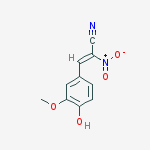 (2Z)-3-(4-hydroxy-3-methoxyphenyl)-2-nitroprop-2-enenitrile