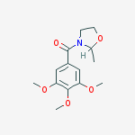 (2-methyl-1,3-oxazolidin-3-yl)-(3,4,5-trimethoxyphenyl)methanone
