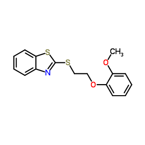 2-{[2-(2-methoxyphenoxy)ethyl]sulfanyl}-1,3-benzothiazole