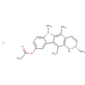 6H-Pyrido[4,3-b]carbazolium, 9-(acetyloxy)-2,5,6,11-tetramethyl-,iodide