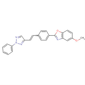 Benzoxazole,5-methoxy-2-[4-[2-(2-phenyl-2H-1,2,3-triazol-4-yl)ethenyl]phenyl]-