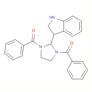 1H-Imidazole, 1,3-dibenzoyl-2,3-dihydro-2-(1H-indol-3-yl)-