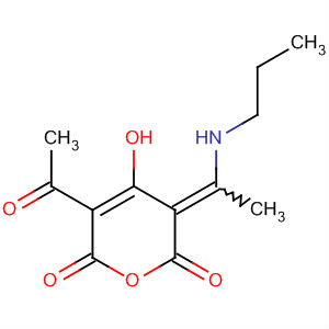 2H-Pyran-2,6(3H)-dione,5-acetyl-4-hydroxy-3-[1-(propylamino)ethylidene]-