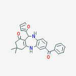 11-furan-2-yl-3,3-dimethyl-7-(phenylcarbonyl)-2,3,4,5,10,11-hexahydro-1H-dibenzo[b,e][1,4]diazepin-1-one