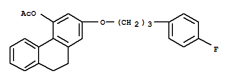 2-[3-(4-fluorophenyl)propoxy]-9,10-dihydrophenanthren-4-yl acetate
