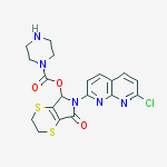 6-(7-chloro-1,8-naphthyridin-2-yl)-7-oxo-2,3,6,7-tetrahydro-5H-[1,4]dithiino[2,3-c]pyrrol-5-yl piperazine-1-carboxylate