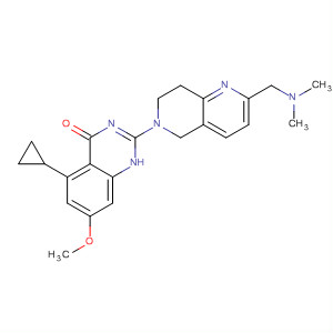 4(1H)-Quinazolinone,5-cyclopropyl-2-[2-[(dimethylamino)methyl]-7,8-dihydro-1,6-naphthyridin-6(5H)-yl]-7-methoxy-