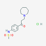 N-[4-[3-(azepan-1-yl)propanoyl]phenyl]methanesulfonamide;hydrochloride