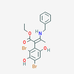 ethyl (2Z)-3-(benzylamino)-2-(2,4-dibromo-3,6-dihydroxyphenyl)but-2-enoate