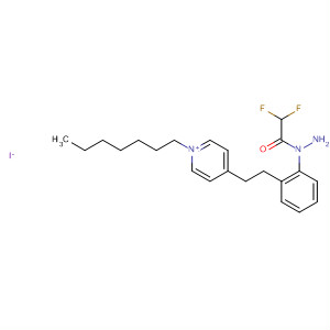 Pyridinium, 4-[2-[2-[2-(difluoroacetyl)hydrazino]phenyl]ethyl]-1-heptyl-,iodide