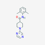 4-PIPERIDINECARBOXAMIDE,N-(2,6-DIMETHYLPHENYL)-1-PYRAZINYL-