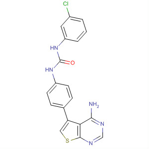 Urea,N-[4-(4-aminothieno[2,3-d]pyrimidin-5-yl)phenyl]-N'-(3-chlorophenyl)-