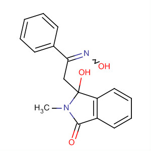 1H-Isoindol-1-one,2,3-dihydro-3-hydroxy-3-[2-(hydroxyimino)-2-phenylethyl]-2-methyl-
