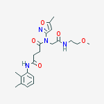 BUTANEDIAMIDE,N-(2,3-DIMETHYLPHENYL)-N-[2-[(2-METHOXYETHYL)AMINO]-2-OXOETHYL]-N-(5-METHYL-3-ISOXAZOLYL)-