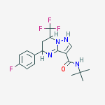 N-tert-butyl-5-(4-fluorophenyl)-7-(trifluoromethyl)-1,5,6,7-tetrahydropyrazolo[1,5-a]pyrimidine-3-carboxamide