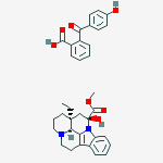 2-[(4-hydroxyphenyl)carbonyl]benzoic acid - methyl (3alpha,14beta,16alpha)-14-hydroxy-14,15-dihydroeburnamenine-14-carboxylate (1:1)
