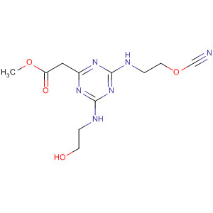 1,3,5-Triazine-2-acetic acid, a-cyano-4,6-bis[(2-hydroxyethyl)amino]-,methyl ester