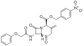 4-Nitrobenzyl [2R-(2alpha,5beta,6alpha,7beta)]-3-methylene-8-oxo-7-(phenoxyacetamido)-5-thia-1-azabicyclo[4.2.0]octane-2-carboxylate 5-oxide