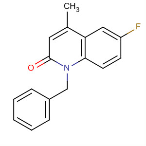 2(1H)-Quinolinone, 6-fluoro-4-methyl-1-(phenylmethyl)-