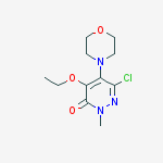 3(2H)-Pyridazinone, 6-chloro-4-ethoxy-2-methyl-5-(4-morpholinyl)-