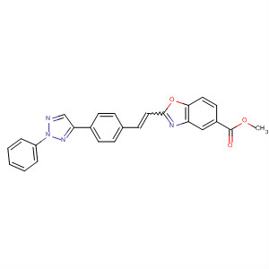 5-Benzoxazolecarboxylic acid,2-[2-[4-(2-phenyl-2H-1,2,3-triazol-4-yl)phenyl]ethenyl]-, methyl ester