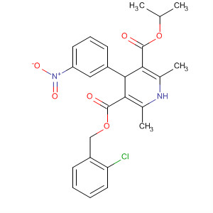 3,5-Pyridinedicarboxylic acid,1,4-dihydro-2,6-dimethyl-4-(3-nitrophenyl)-, 3-[(2-chlorophenyl)methyl]5-(1-methylethyl) ester
