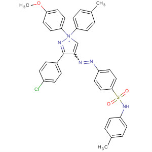 Benzenesulfonamide,4-[[(4-chlorophenyl)(4-methoxyphenyl)-1-(4-methylphenyl)-1H-pyrazol-4-yl]azo]-N-(4-methylphenyl)-