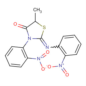 4-Thiazolidinone, 5-methyl-3-(2-nitrophenyl)-2-[(2-nitrophenyl)imino]-