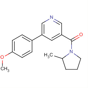 Pyrrolidine, 1-[[5-(4-methoxyphenyl)-3-pyridinyl]carbonyl]-2-methyl-