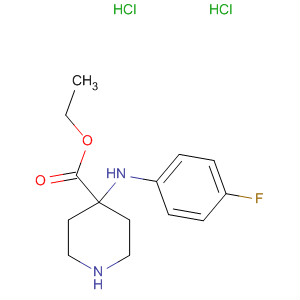 4-Piperidinecarboxylic acid, 4-[(4-fluorophenyl)amino]-, ethyl ester,dihydrochloride