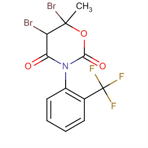 2H-1,3-Oxazine-2,4(3H)-dione,5,6-dibromodihydro-6-methyl-3-[2-(trifluoromethyl)phenyl]-