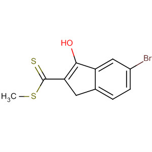 1H-Indene-2-carbodithioic acid, 5-bromo-3-hydroxy-, methyl ester