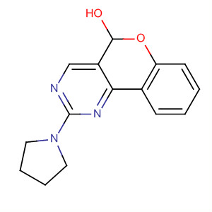 5H-[1]Benzopyrano[4,3-d]pyrimidin-5-ol, 2-(1-pyrrolidinyl)-