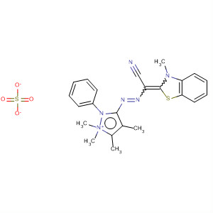 1H-Pyrazolium,3-[[cyano(3-methyl-2(3H)-benzothiazolylidene)methyl]azo]-1,4,5-trimethyl-2-phenyl-, methyl sulfate