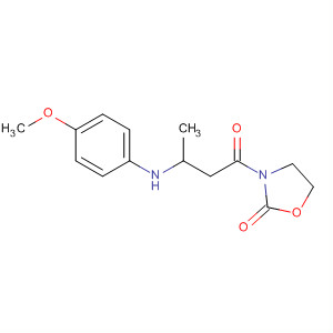 2-Oxazolidinone, 3-[3-[(4-methoxyphenyl)amino]-1-oxobutyl]-
