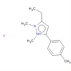 1H-Pyrazolium, 3-ethyl-1,2-dimethyl-5-(4-methylphenyl)-, iodide
