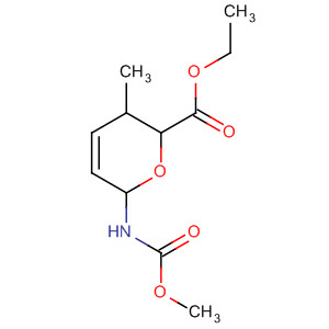 2H-Pyran-2-carboxylic acid,3,6-dihydro-6-[(methoxycarbonyl)amino]-3-methyl-, ethyl ester