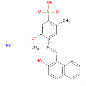 Benzenesulfonic acid,4-[(2-hydroxy-1-naphthalenyl)azo]-5-methoxy-2-methyl-, monosodiumsalt